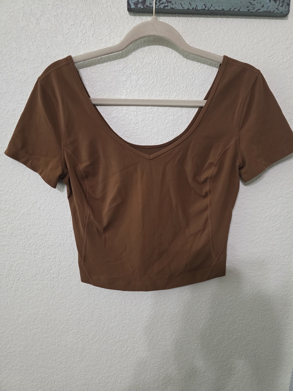 Lululemon Align Cropped T-Shirt Brown Size 8